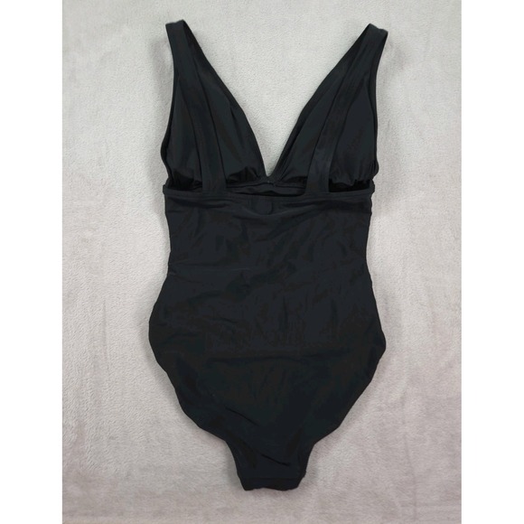 J Crew Ruched Plunge One Piece Swimsuit Medium - Picture 6 of 10